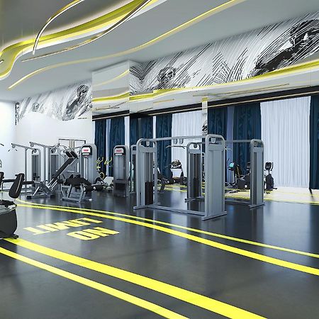 Royal M Al Aqah Beach Resort By Gewan Kültér fotó The gym at the hotel