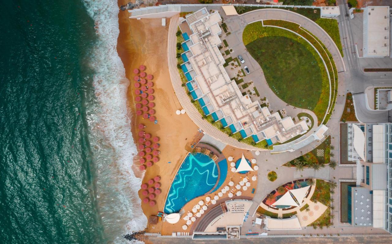 Royal M Al Aqah Beach Resort By Gewan Kültér fotó Aerial view of the resort